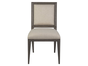 Lexington Artistica Home Belvedere Upholstered Side Chair – Exquisite Falcon Brown Finish With Soft Wheat Performance Fabric Medium Brown Wood 2295-880-01