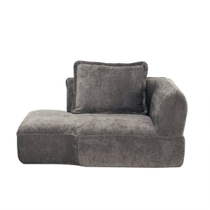 English Elm 122" L-shaped Sectional with Deep Chaise High Density Foam Low Profile Living Room Sofa N767P371309D