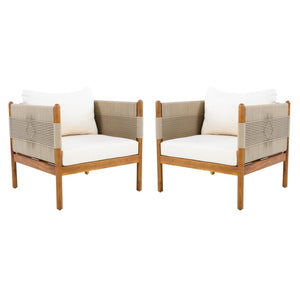 English Elm Outdoor Acacia Club Chair Set with Hand-woven Rope and Teak Finish for Patio N768P361445T_2