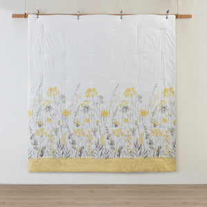 English Elm 5 Piece Seersucker Comforter Set with Throw Pillows Floral Cottage Farmhouse Microfiber Hypoallergenic Yellow 18.9 L x 23.62 W x 9.06 H B035P148357