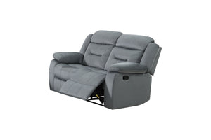English Elm Contemporary Velvet 3 Piece Living Room Set with Tufted Sofa Loveseat and Recliner B011S02357
