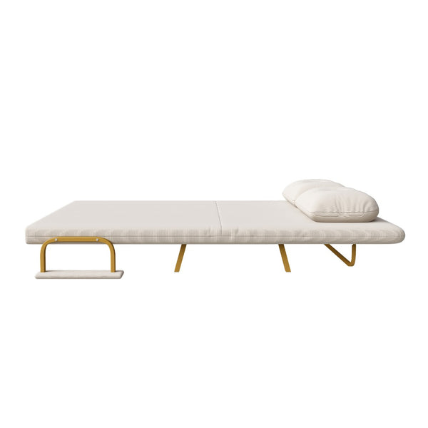 English Elm 46" Wide Corduroy Sleeper Sofa Bed Convertible Folding Chair for Two with Adjustable Backrest W2700P431033