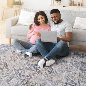 English Elm Loom & Luxe 5X7 Traditional Area Rug - Stylish, Stain-Resistant, Non-Shedding, Kid & Pet-Friendly Decor B335P289517