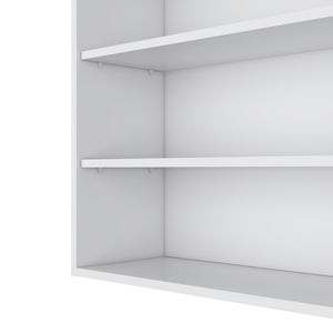 English Elm Meeker Wall Cabinet White - Modern Engineered Wood Kitchen Storage with 3 Spacious Shelves, Easy Mounting B092P245421