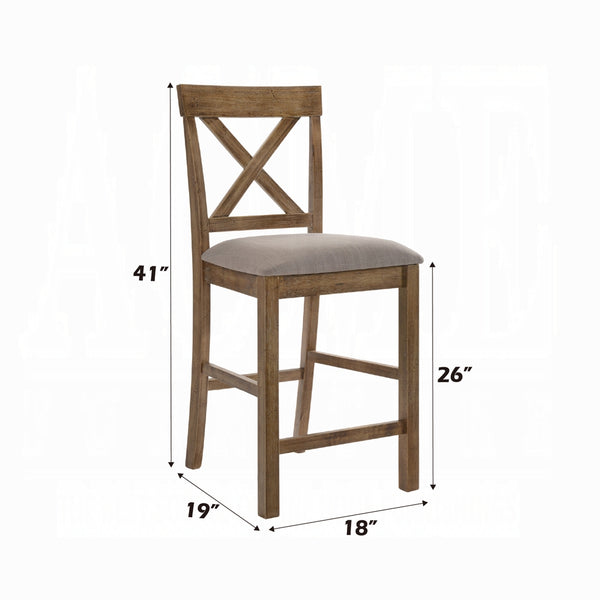 English Elm Contemporary Wood Frame Side Chairs Set of 2 with Durable PU Upholstery, Elegant Dining Accent Oak,Tan 18 L x 42 W x 9 H B2741P336519