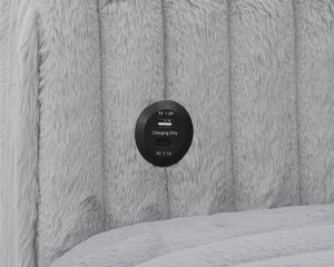 English Elm 122 Plush U-Shape Sectional Sofa Bed with USB Ports, Hidden Storage Chaise & Spacious Armrest Comfort Grey W1417S00079