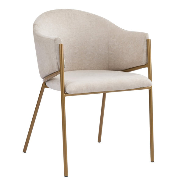 English Elm Modern Velvet Dining Chairs with Gold Metal Frame Glamorous Set of Two N776P224512D