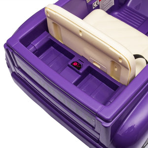 English Elm 12v Chevrolet 3100 Licensed Vintage Pickup Ride on Truck with Led Lights and Parent Remote Purple W1578P214181