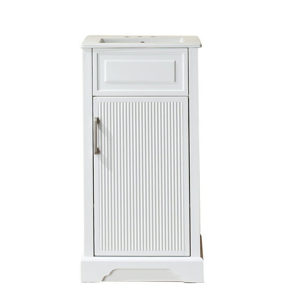 English Elm Fully Assembled 18'' Freestanding Bathroom Vanity With Eco-Friendly Top & Dual Handle Options W1826P347105