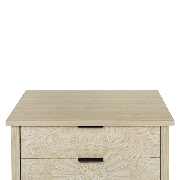 English Elm 3 Drawer Cabinet - Stylish & Versatile Storage Solution For Bedroom, Living Room, Or Study Decor W688P225270