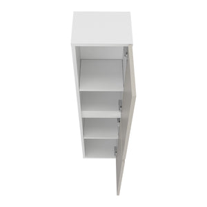 English Elm Bathroom Cabinet Slim White Engineered Wood, 2 Doors 4 Shelves for Organized Compact Bathroom Storage B097P369423