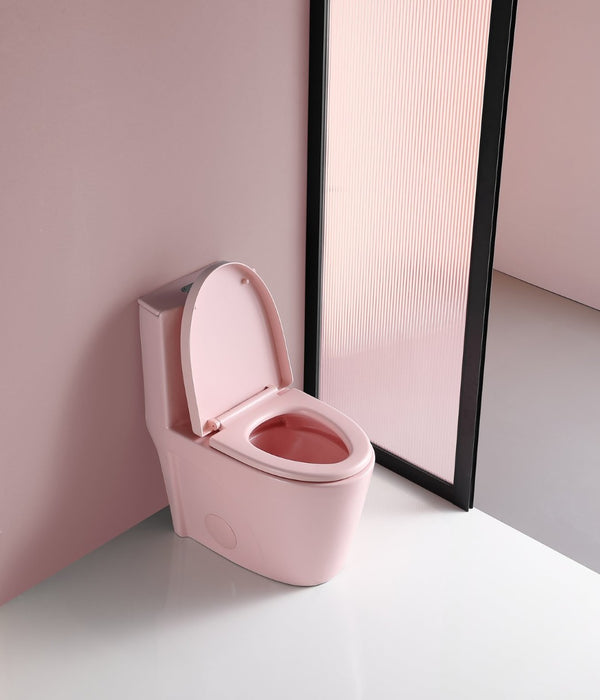 English Elm One-piece Elongated Ceramic Toilet Dual Flush Ada Comfort Height Glossy White Bath W1920P385404