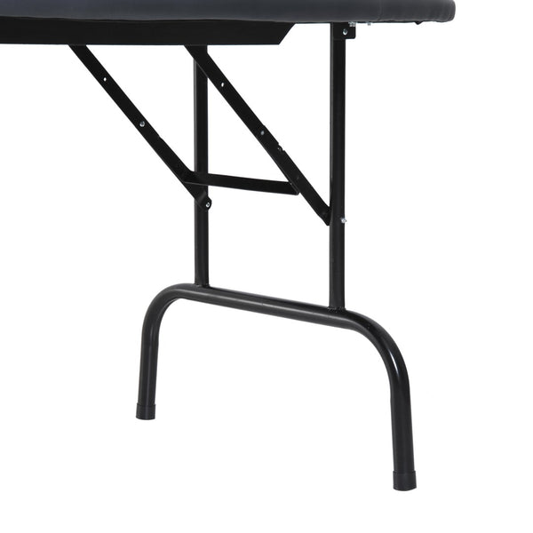 English Elm Soozier Foldable Poker Table, 72" Blackjack For 7 Players With Padded Rails & Cup Holders, Blue Felt W2225P217204-GIGA