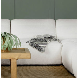 English Elm Bonnie Natural Faux Sheepskin Armless Chair - Modern, Cozy Accent For Stylish Living Spaces & Nooks B062P351440