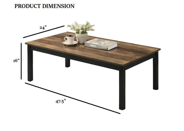 English Elm Contemporary 3-Piece Table Set: Stylish Coffee & End Tables With Faux Marble Top & Wooden Legs B2741P391795