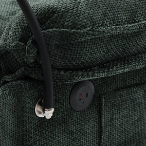 English Elm United We Win 106" U-Shape Sectional Sofa - Cozy Chenille Couch With Storage Ottoman & Usb Ports W1568S00228-GIGA