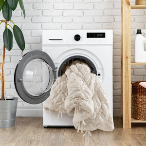 English Elm 3PCS Plush Microfiber Full/Queen Comforter Set with Hypoallergenic Poly Fill and Soft Shams Ivory 16.93 L x 12.99 W x 6.69 H B035P366532