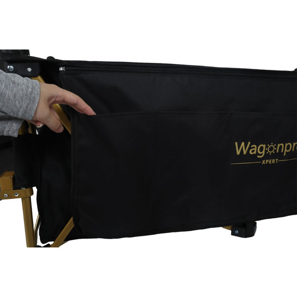 English Elm 51-inch Heavy Duty Steel Folding Utility Wagon with All-terrain Wheels and 480lb Capacity W2932P331764