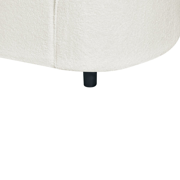 English Elm Christopher Knight Home® - 104" L-Shaped Curved Sectional Sofa with Plush Bouclé Upholstery, Sculptural 4-Seater Comfort & Durability Beige N767P333668B