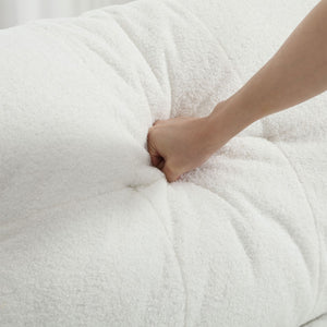 English Elm Cloud Style Sofa - Plush Teddy Velvet, Cozy Modern Couch For Living Room & Apartments W2705S00003-GIGA