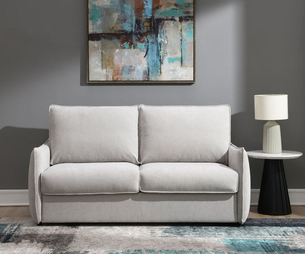 English Elm Jinn Chenille Convertible Sleeper Sofa with Memory Foam Bed and Metal Legs B2726P435913