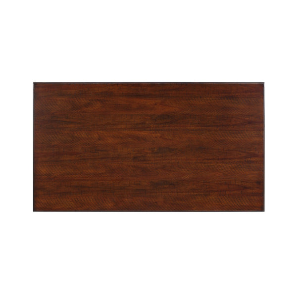 English Elm Solid Wood Coffee Table Set with Drawer Vintage-Inspired Acacia Veneer, Sturdy Rubberwood Legs, Easy No-Tool Assembly Walnut W1202S00013