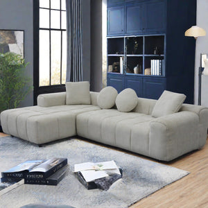 English Elm Modern Chenille Tufted Sleeper Sofa with Usb Port and Storage for Guest Rooms W1183S00008