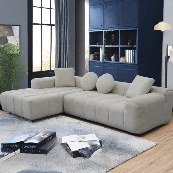 English Elm Modern Chenille Tufted Sleeper Sofa with Usb Port and Storage for Guest Rooms W1183S00008