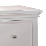 English Elm White 2-Drawer Nightstand