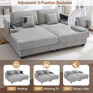 English Elm Swivel Barrel Accent Chair Chenille Tufted Round Club Seat for Living Room Lounge Grey N719S002270E