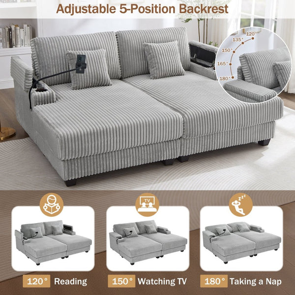 English Elm Swivel Barrel Accent Chair Chenille Tufted Round Club Seat for Living Room Lounge Grey N719S002270E