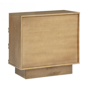English Elm Modern Rubberwood Sideboard with Carved Oval Drawer Fronts Sand Washed Oak Finish B011P474820