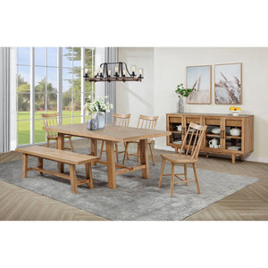 English Elm Carlos Windsor Spindle Back Rubberwood Dining Chairs Ergonomic Set of Two Natural B062P447841