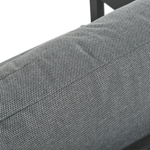 English Elm U_STYLE Outdoor Patio Seating Set with Durable Iron Frame, Plastic Wood Table, Thick Cushions for Comfort Gray WY000442AAE