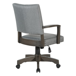 OSP Home Furnishings Santina Bankers Chair Antique Grey / Grey