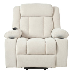 English Elm Power Lift Recliner Chair - Comfortable Fabric Seating With Remote, Cup Holders & Extended Footrest W1028S00042-GIGA