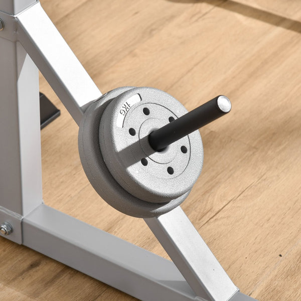English Elm Soozier Adjustable Steel Squat and Bench Press Rack Pair for Home Gym 440 Lb W2225P249731