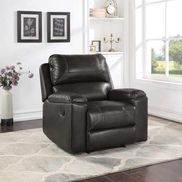 OSP Home Furnishings Santiago Recliner  Charcoal