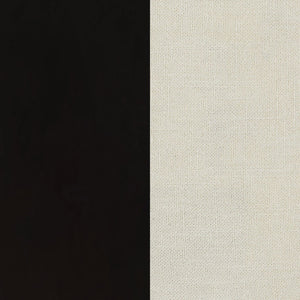 English Elm Sherry Round Marble Dining Set with Scalloped Pedestal and Tufted Linen Chairs, Rustic Espresso Finish Beige B062S01198