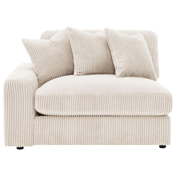 English Elm Cassidy Three Piece Corduroy Sectional with Lounge Unit for Cozy Living Spaces B062S01421