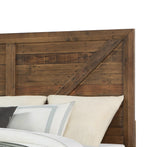 English Elm Wallace & Bay - Wallace & Bay  Lisque Brown Queen Bed