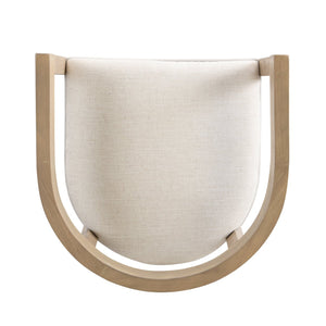 English Elm Christopher Knight Home® - Rubberwood Counter Stool Set of 2 with Upholstered U-Shaped Seats, Cutout Barrel Back, Eco Wood Finish Beige+Natural N771P197028A