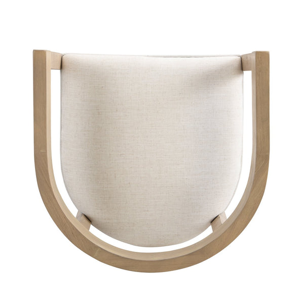 English Elm Christopher Knight Home® - Rubberwood Counter Stool Set of 2 with Upholstered U-Shaped Seats, Cutout Barrel Back, Eco Wood Finish Beige+Natural N771P197028A