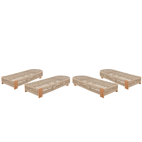 English Elm Christopher Knight Home® - Outdoor Acacia Wood Adjustable Lounge Chair – Coastal Comfort For Pool, Patio & Garden Retreats N770P298695B