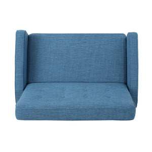 English Elm Christopher Knight Home® - 47" Wide Manual Standard Recliner with Plush Fabric Upholstery, Spacious 47" Seat, Durable Frame, Comfort Blue 61259.00MBLU