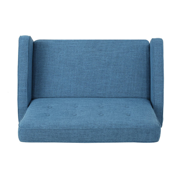 English Elm Christopher Knight Home® - 47" Wide Manual Standard Recliner with Plush Fabric Upholstery, Spacious 47" Seat, Durable Frame, Comfort Blue 61259.00MBLU