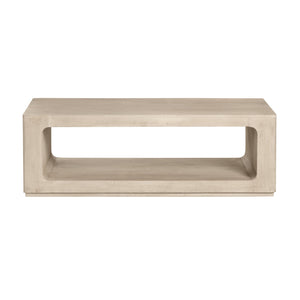 Crestview Collection Coastal Accent Tables - Modern Solid Wood Console With Open Shelf For Stylish Living Room Storage Cream Solid Wood Cvfnr4830