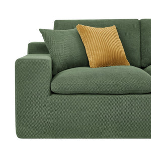 English Elm Cloud Sectional Sofa High Density Foam Deep Seat Upholstered Modern Living Room W5568S00004