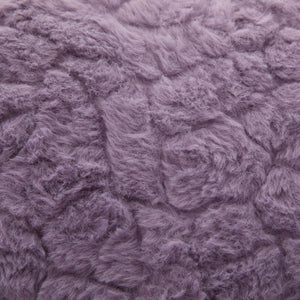 English Elm W26.4 Extra-Wide Faux Fur Office Chair with Metal Base, Ergonomic 360° Swivel, Adjustable Comfort Violet W1143P369103