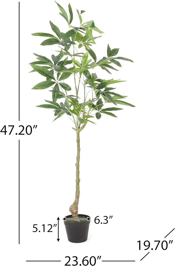 English Elm Christopher Knight Home® - 120CM Artificial Pachira Macrocarpa Money Tree - Lifelike Pre-Potted Feng Shui Plant for Home Decor 74350.00